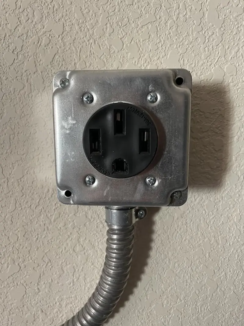 NEMA 14-50 outlet installed for Smart Home Electrical in Conyers